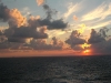sunset in the Caribbean